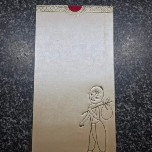 Embossed Gold Metallic Upanayanam Card