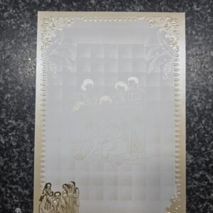 Gold Metallic Hindu threading Ceremony Card