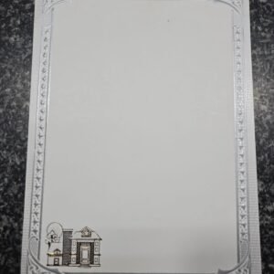 Silver Foil Border card for Housewarming