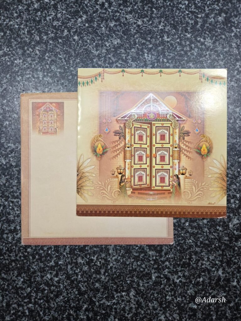 Traditional Main Door Housewarming card