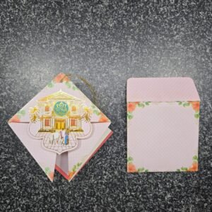 Diamond Fold Ganesha Griha Pravesh Card