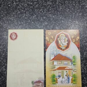 Modern Villa with Traditional Ritual Gruhapravesam Card