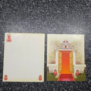 Ornate Archway Gruhapravesam Invitation Card
