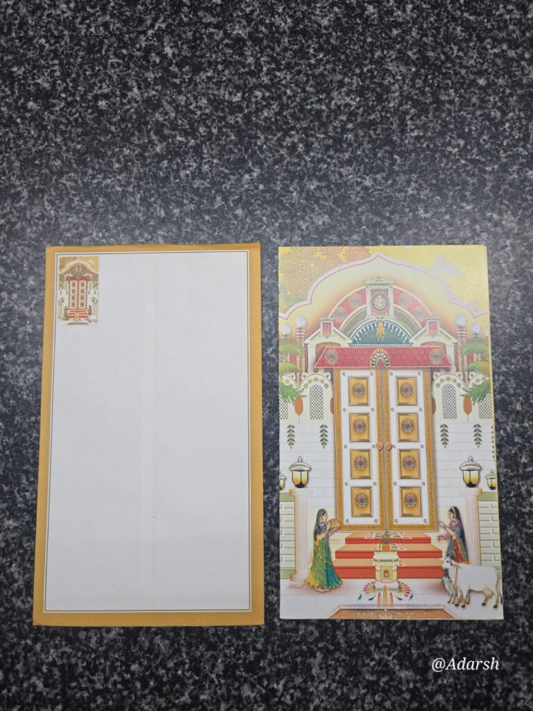 Royal Traditional Entrance Griha Pravesh Card