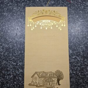 Elegant Gold-Foiled Villa Housewarming Invitation