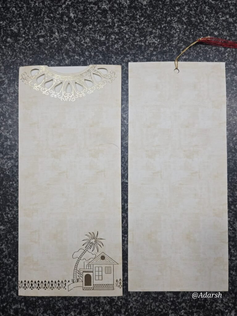 Laser-Cut Parchment Housewarming Card