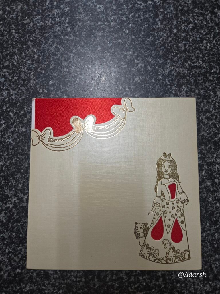 Barbie Princess Theme Naming Ceremony Card