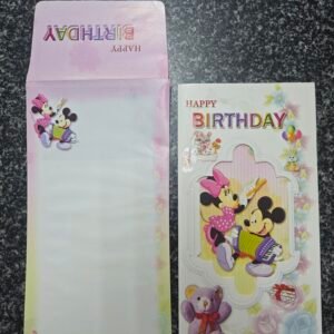 Disney Mickey and Minnie Mouse Theme Birthday Card