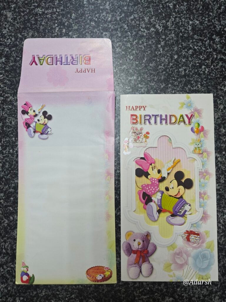 Disney Mickey and Minnie Mouse Theme Birthday Card