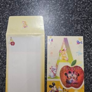 Disney Mickey Mouse and Alphabet Theme Baby Birthday Card