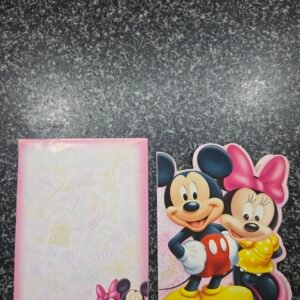 Mickey and Minnie Mouse Die-Cut Baby Birthday Card