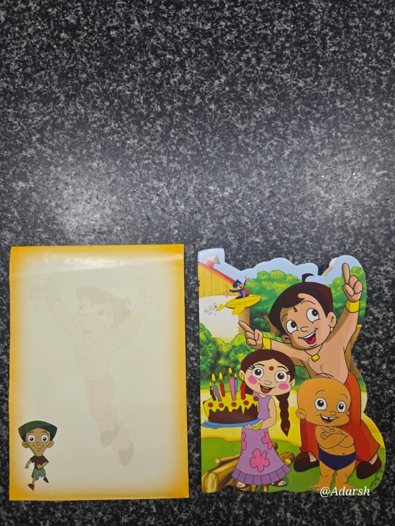 Chhota Bheem Theme Kids Birthday Party Card