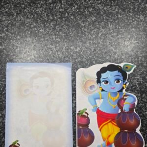 Little Krishna Die-Cut Traditional Invitation Card