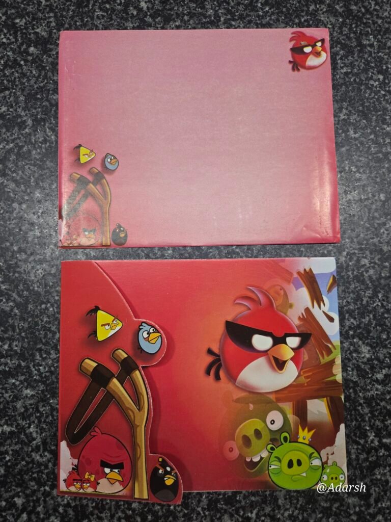 Angry Birds Theme Kids Birthday Party Card