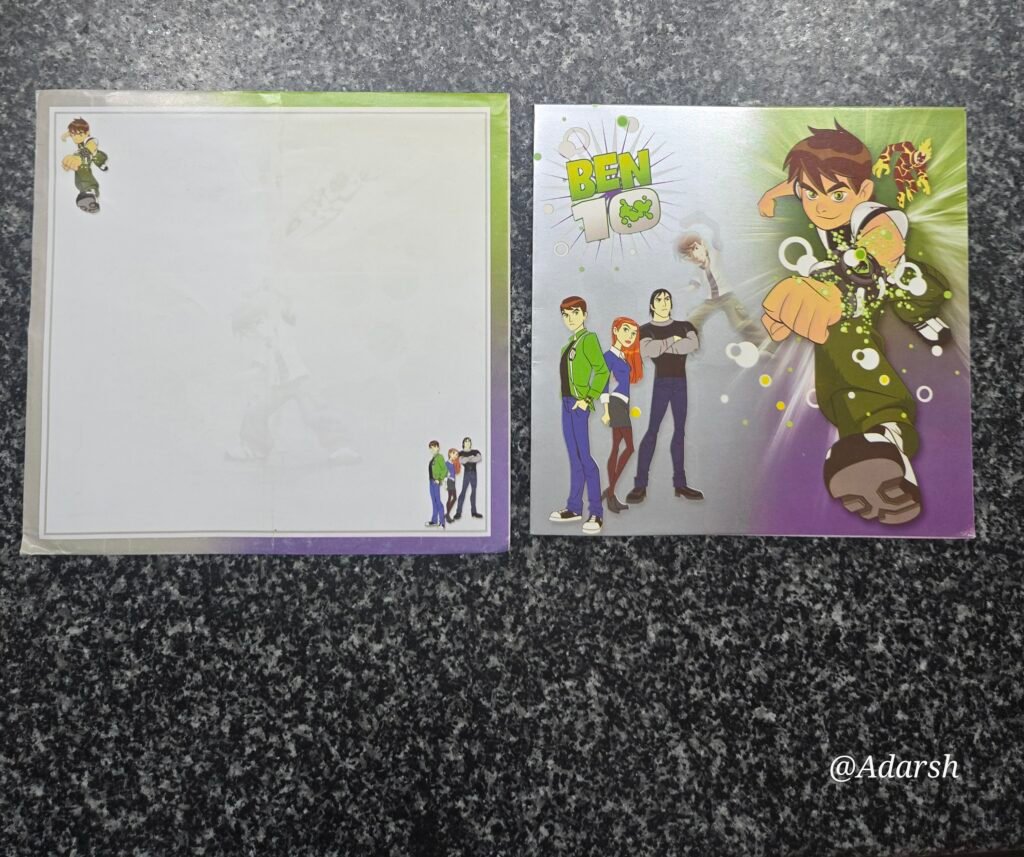 Ben 10 Theme Kids Birthday Party Invitation Card