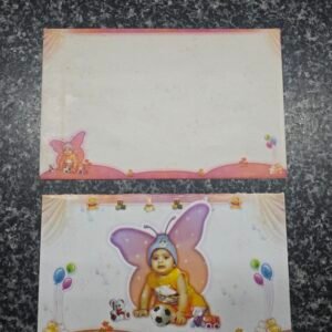 Butterfly Theme Baby Birthday / Naming Ceremony Card