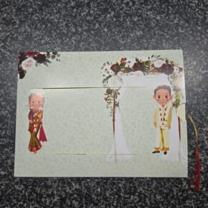 Traditional South Indian Pull-Out Wedding Card
