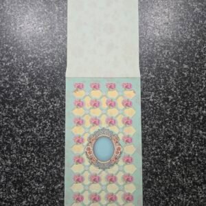 Elegant Pastel Mint Laser-Cut Jaali Wedding Invitation Card