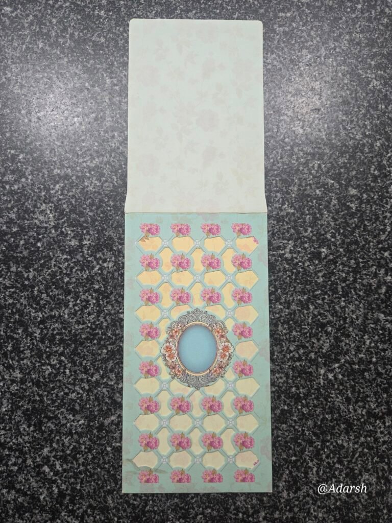 Elegant Pastel Mint Laser-Cut Jaali Wedding Invitation Card