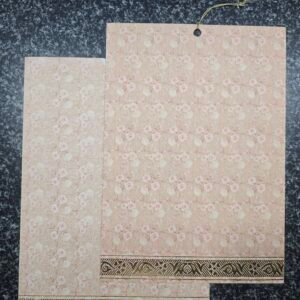Vintage Floral Pull-Out Wedding Invitation Card with Tassel