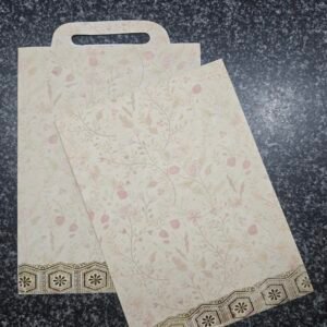 Vintage Botanical Bag-Style Wedding Invitation Card