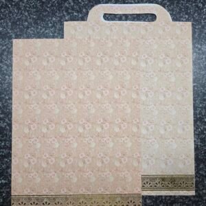 Vintage Floral Bag-Style Wedding Invitation Card