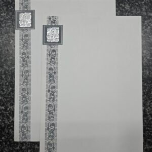 Elegant Silver Hindu Wedding Invitation Card with Lord Ganesha Accent