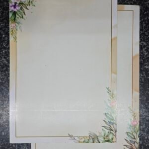 Elegant Pastel Floral and Foliage Wedding Invitation Card