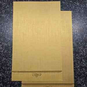 Minimalist Gold Shimmer Invitation Suite with Debossed Accent