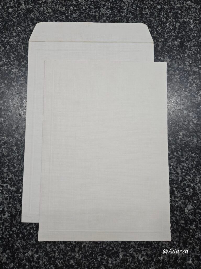 Minimalist Textured Off-White Wedding Invitation Card