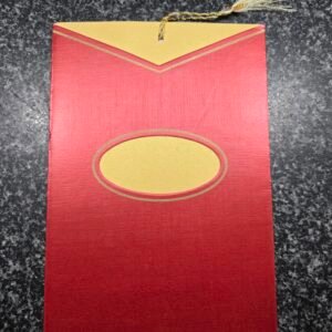 Traditional Red and Gold Wedding Invitation Card with Tassel