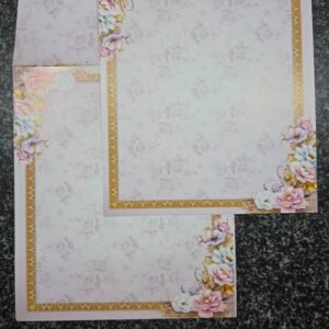 Vintage Lavender Floral Wedding Invitation Card