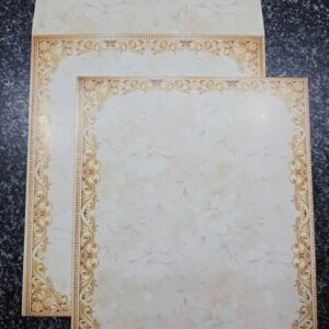 Vintage Cream Floral Wedding Invitation Card