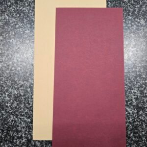 Matte Maroon and Cream Wedding Invitation Card