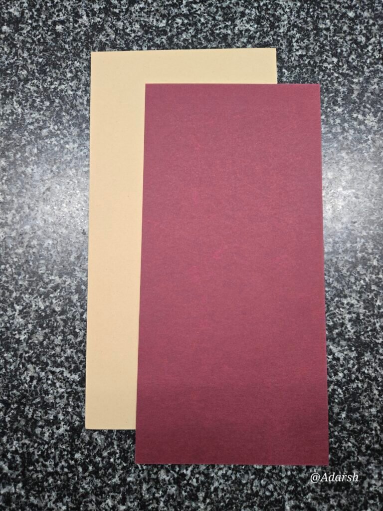 Matte Maroon and Cream Wedding Invitation Card