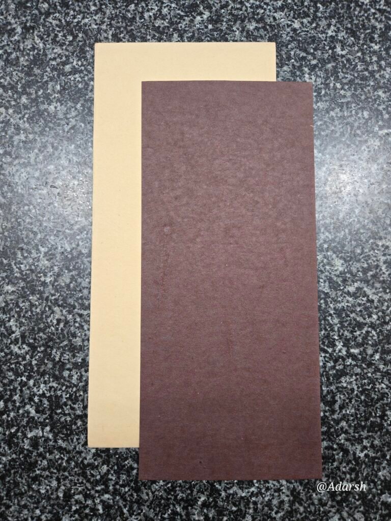 Matte Brown and Cream Wedding Invitation Card