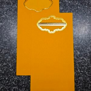 Die-Cut Mustard Yellow Wedding Invitation Card