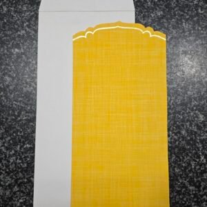 Die-Cut Yellow and White Wedding Invitation Card