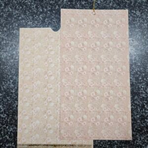 Vintage Floral Wedding Invitation Insert and Jacket Set (with Tassel)
