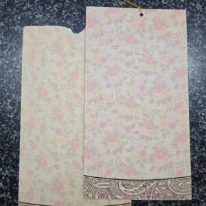 Vintage Rose Floral Wedding Invitation Insert and Jacket Set (with Tassel)