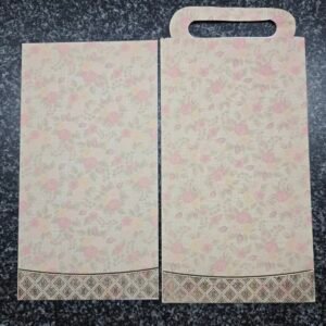 Vintage Rose Floral Wedding Invitation Insert and Bag-Style Sleeve Set