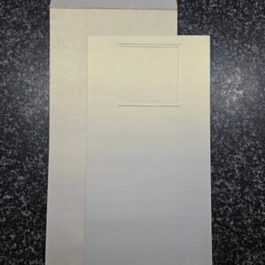 Shimmer White Wedding Invitation Insert and Envelope Set