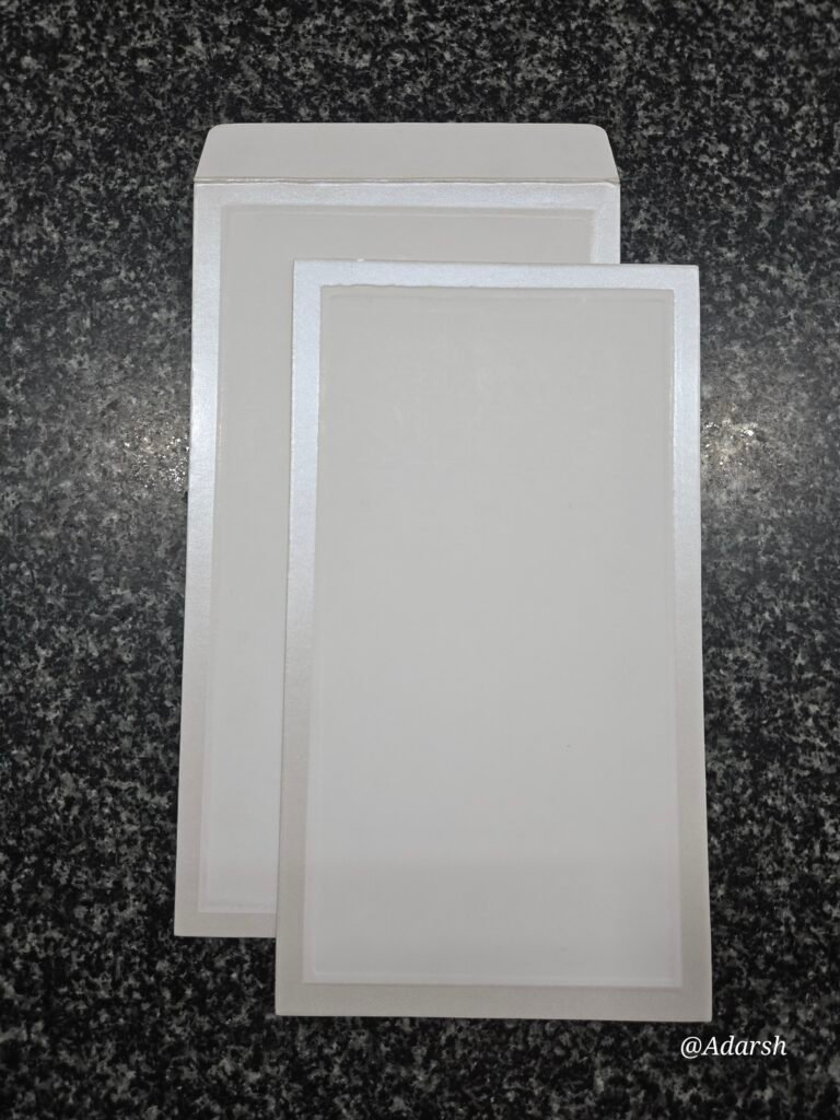 Shimmer White Wedding Invitation Inserts and Envelope Set