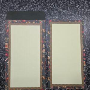 Royal Floral Wedding Invitation Insert and Envelope Set