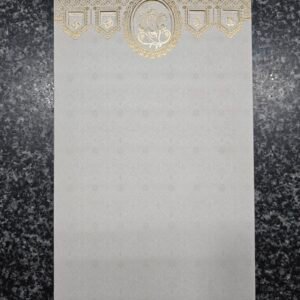 Shimmer White and Gold Foil at Top Lord Ganesha Card