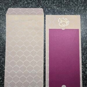 Lord Ganesha Wedding Invitation Envelope and Card Holder Set