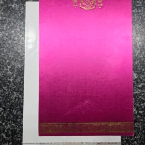 Pink Lord Ganesha Invitation Card and Envelope Set