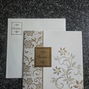 Off-White Dual-Texture Invitation Card