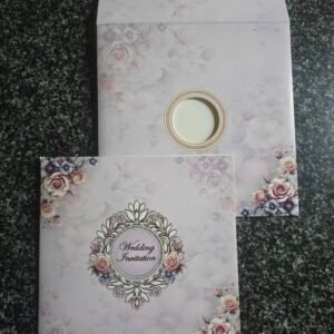 Blush Pink Floral Wedding Invitation Card