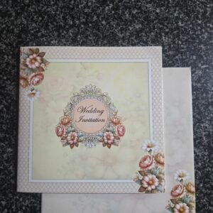 Light Yellow Trellis Wedding Invitation Card